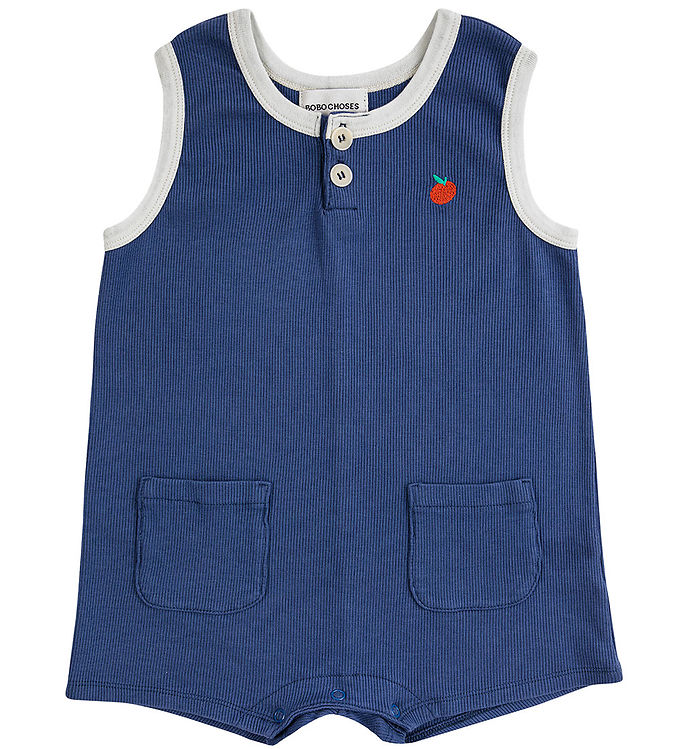Bobo Choses Sommerdragt Baby Tomato Navy Blue