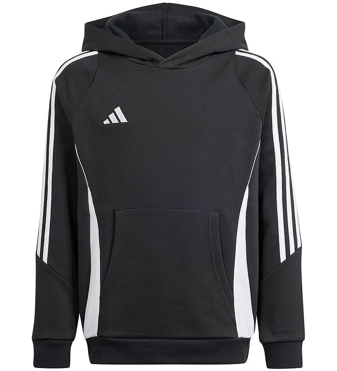 adidas Performance Hættetrøje - Tiro24 SWHOODY - Sort/Hvid