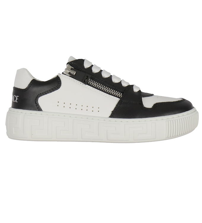 Versace Sko La Greca Hvid M. Sort