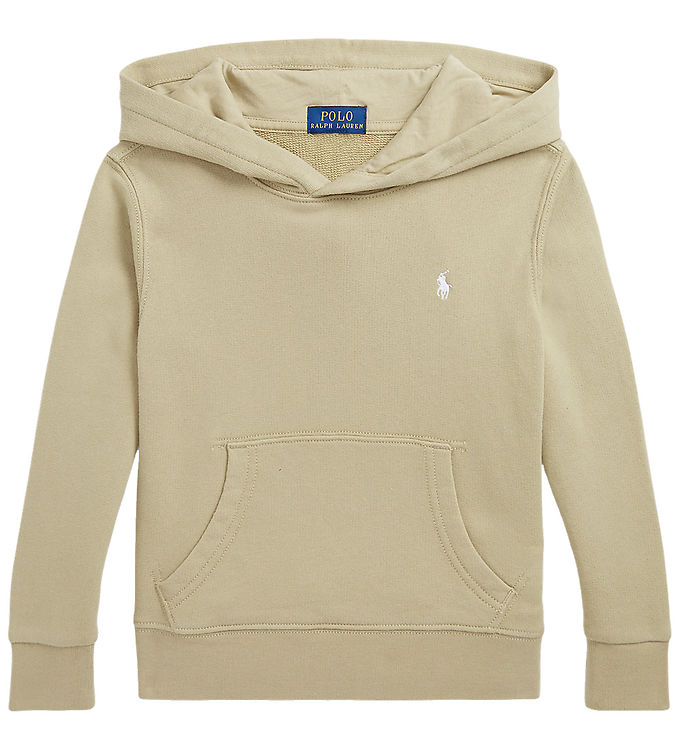 Polo Ralph Lauren Hættetrøje Classic Khaki M. Hvid