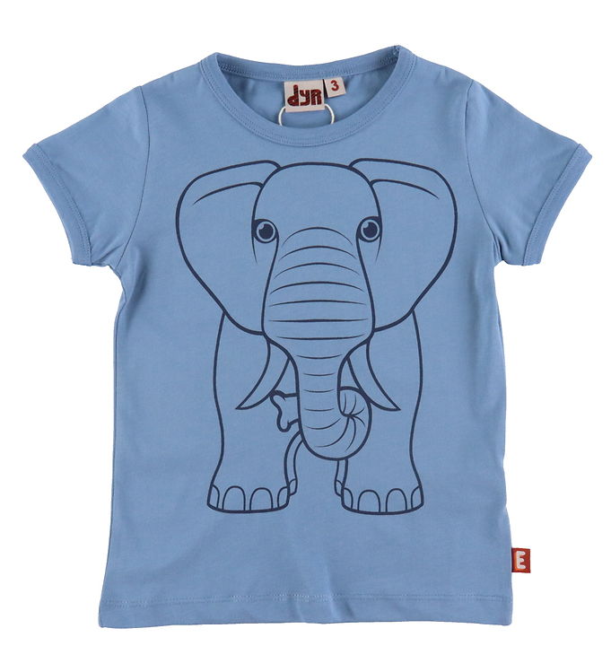 DYR DYR-Cph T-Shirt - Dyrhide Porcelaine Outline Elefant male