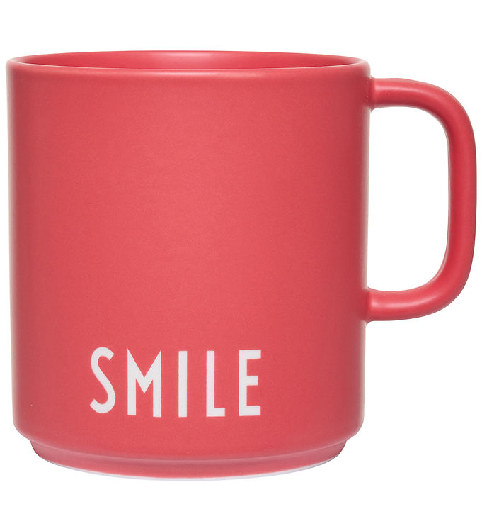 Design Letters Kop - Favorite Cup - Smile - Rød