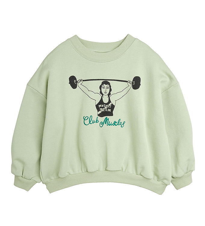 12: Mini Rodini Sweatshirt - Club Muscles - Grøn