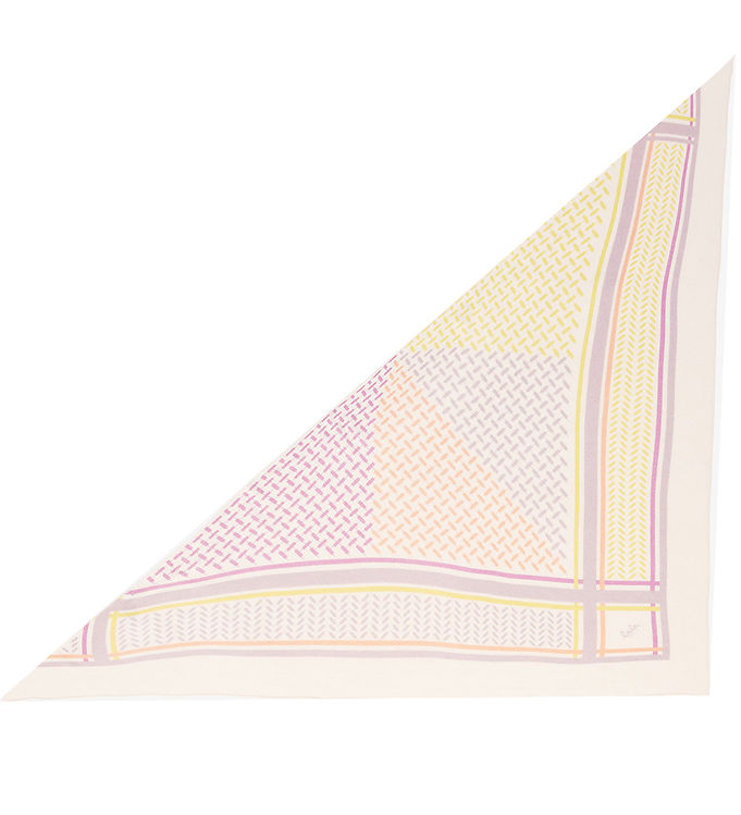 #2 - Lala Berlin Tørklæde - 162x85 cm - Triangle Puzzle - String Past