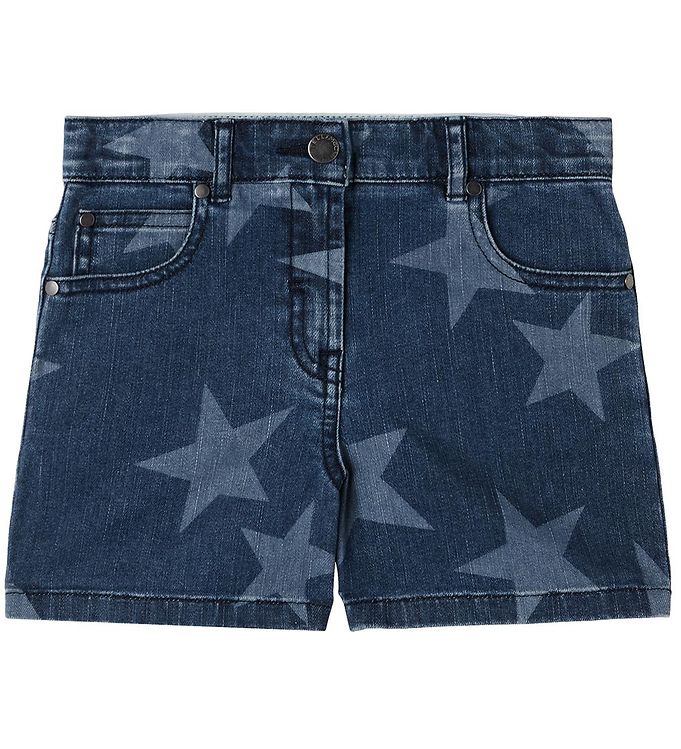 Stella Mccartney Kids Denimshorts Blå/hvid M. Stjerner