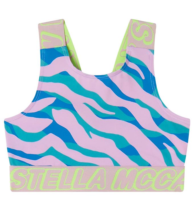 Stella Mccartney Kids Træningstop Rosa/blå/grønstribet