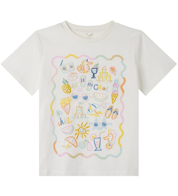 Stella McCartney Kids T-shirt - Hvid/Pastel
