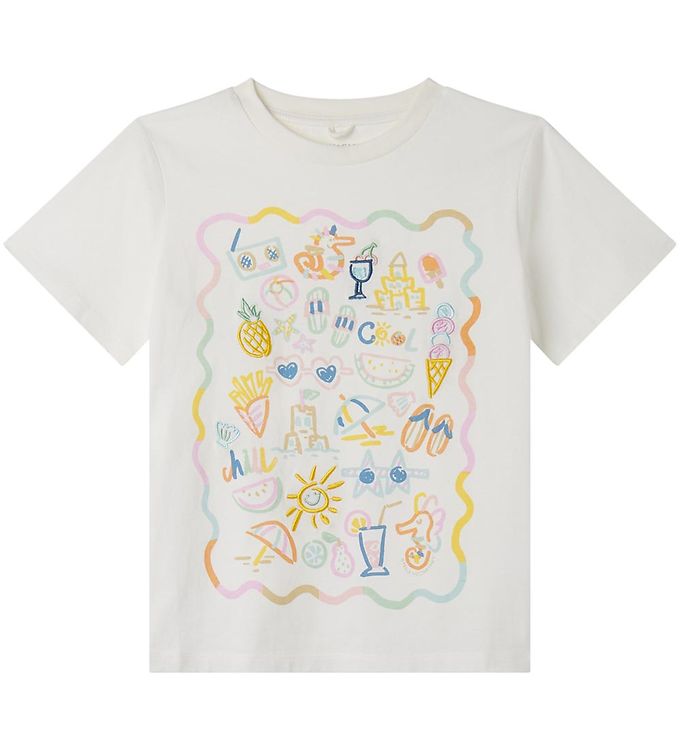Stella Mccartney Kids T Shirt Hvid/pastel