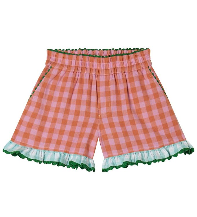 9: Stella McCartney Kids Shorts - Rosa/Orangeternet m. Grøn