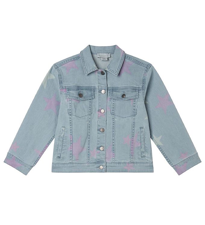 #2 - Stella McCartney Kids Denimjakke - Celeste m. Stjerner