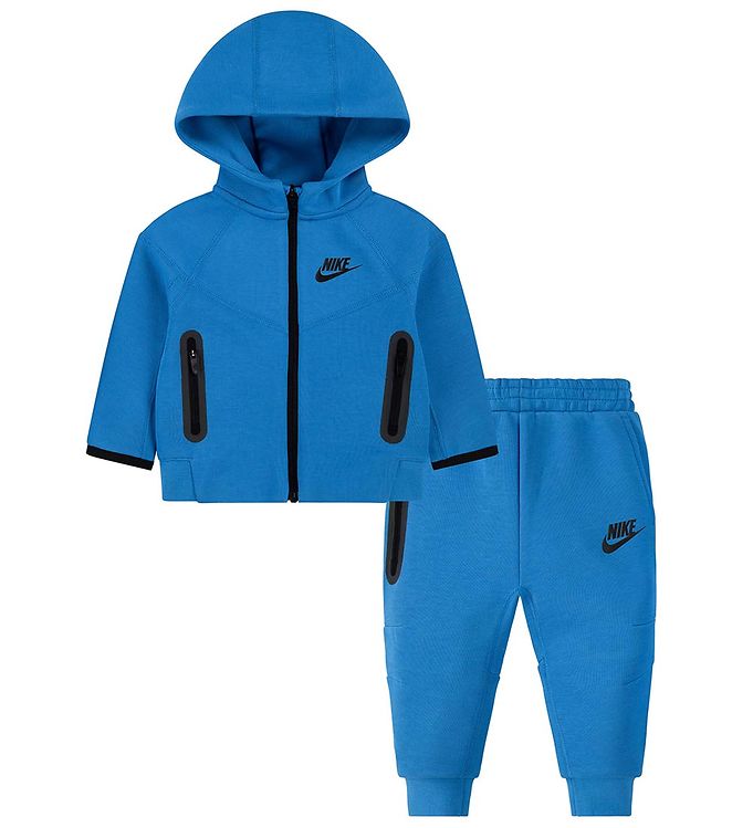 Nike Sæt - Cardigan/Bukser - Light Photo Blue
