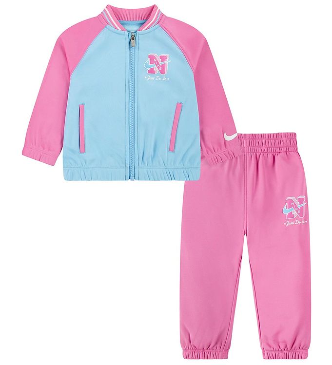 15: Nike Træningssæt - Cardigan/Bukser - Playful Pink