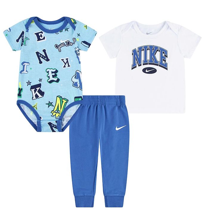 10: Nike Sæt - Bukser/T-shirt/Body k/æ - Star Blue