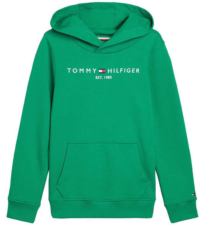 Tommy Hilfiger Hættetrøje - Essential - Olympic Green