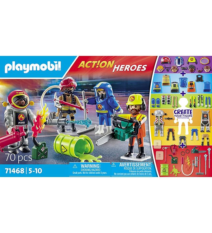 Playmobil Action Heroes My Figures: Brand 71468 70 Dele