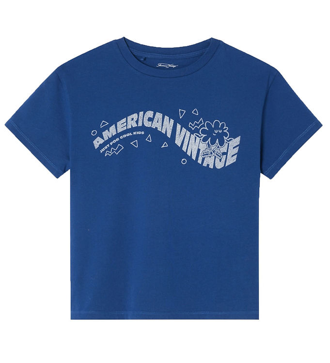 Billede af American Vintage T-shirt - Vintage Royal Blue