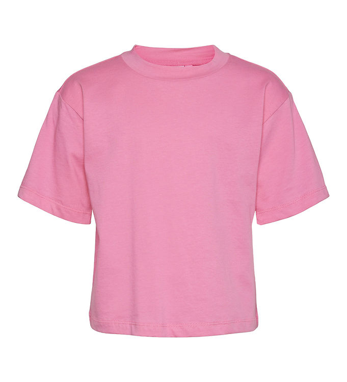 14: Vero Moda Girl T-shirt - VmCherry - Pink Cosmos/ Cayenne Cherry