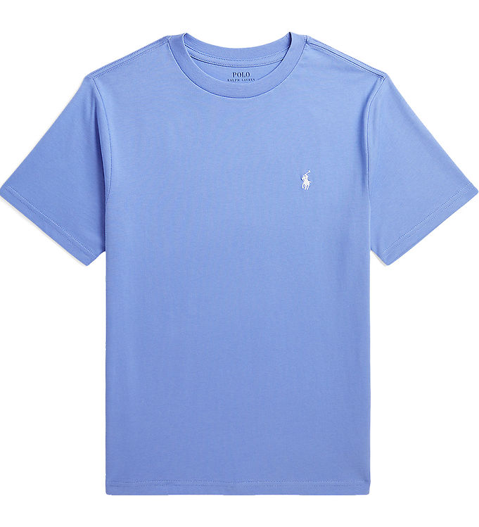 Polo Ralph Lauren T-shirt - Harbor Island Blue m. Hvid