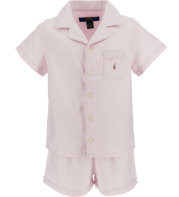5: Polo Ralph Lauren Nattøj - T-shirt/Shorts - Deco Pink Oxford