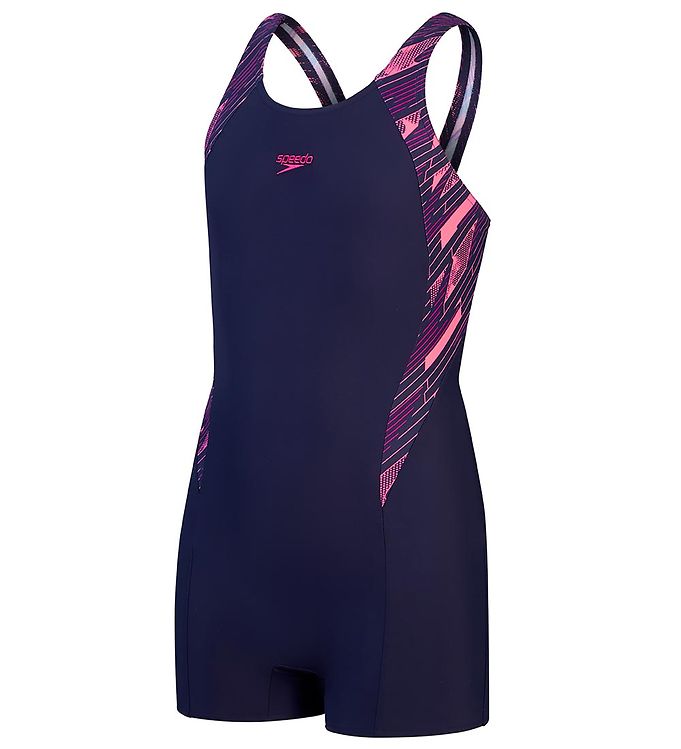 Speedo Badedragt Hyperboom Splice Legsuit Navy Pink