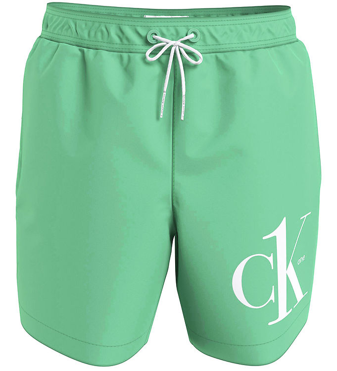 7: Calvin Klein Badeshorts - Drawstring - Cabbage