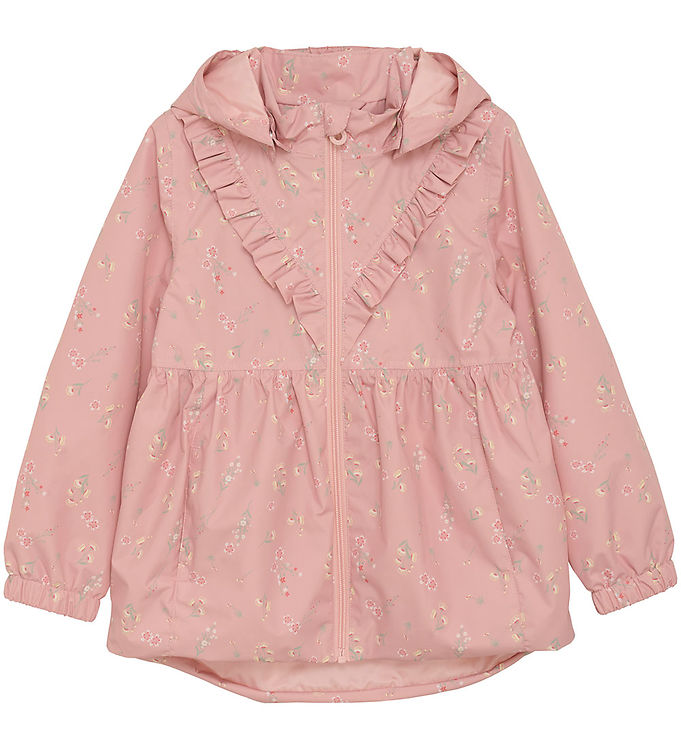 Minymo Sommerjakke Peach Beige Blomster Flæser