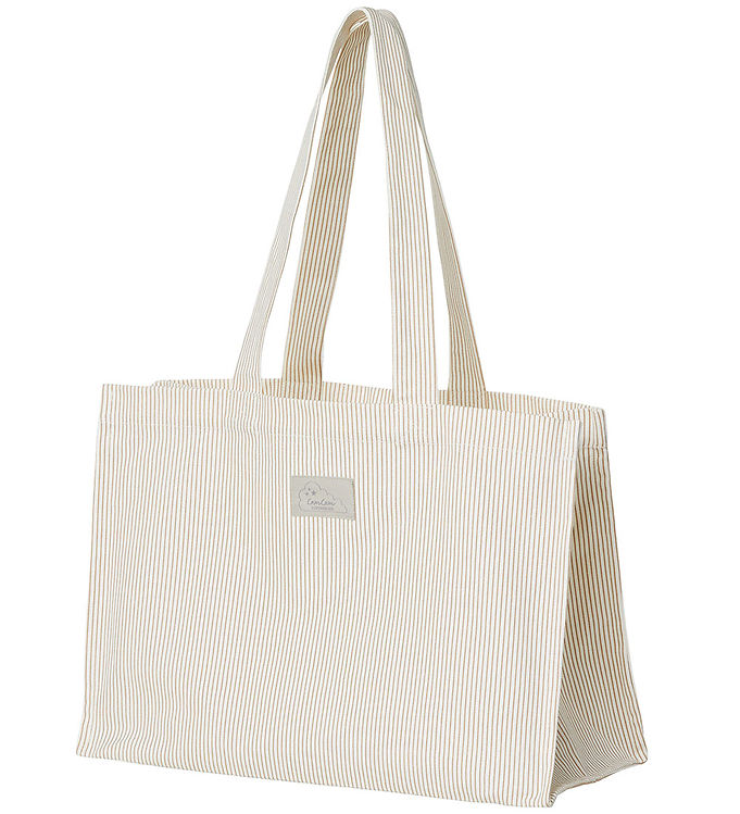 #2 - Cam Cam Copenhagen Tote Bag Kanvas Classic Stripes Camel