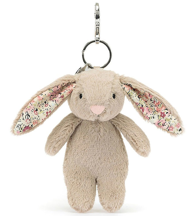 Jellycat Nøglering - Blossom Beige Bunny Bag Charm