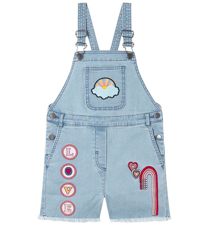 Stella Mccartney Kids Smækbukser Denim Lyseblå M. Patches