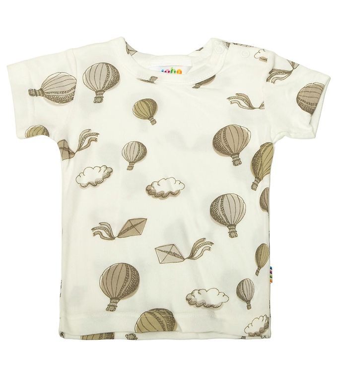 Joha T-shirt - Bambus Off White m. Luftballon unisex