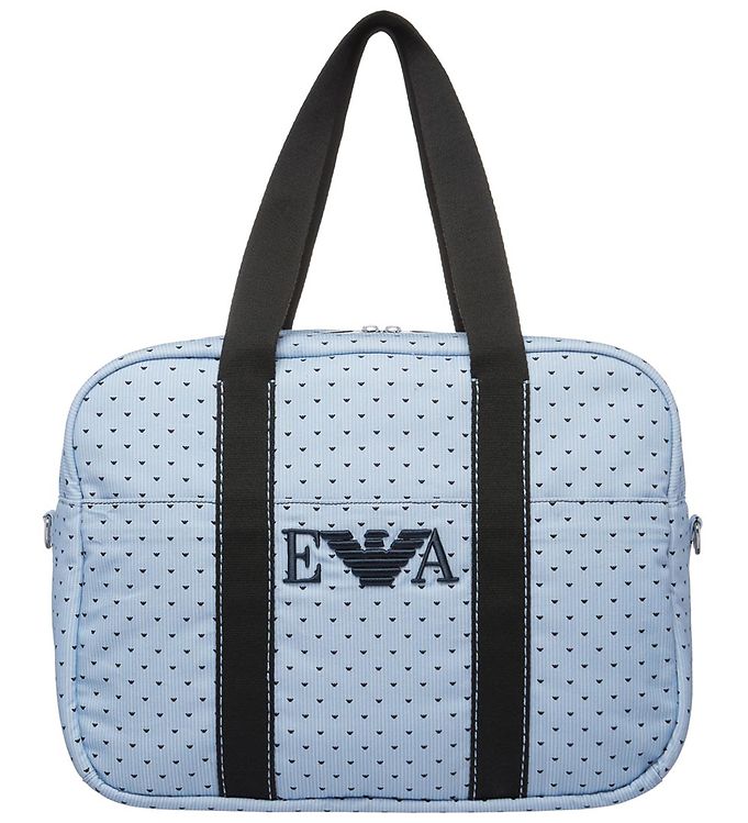 Emporio Armani Pusletaske - Lyseblå/Navy m. Logoer