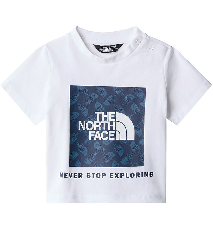The North Face T-shirt - Box Infill Print - Hvid