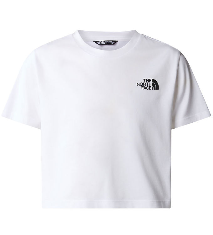 #2 - The North Face T-shirt - Crop Simple Dome - Hvid