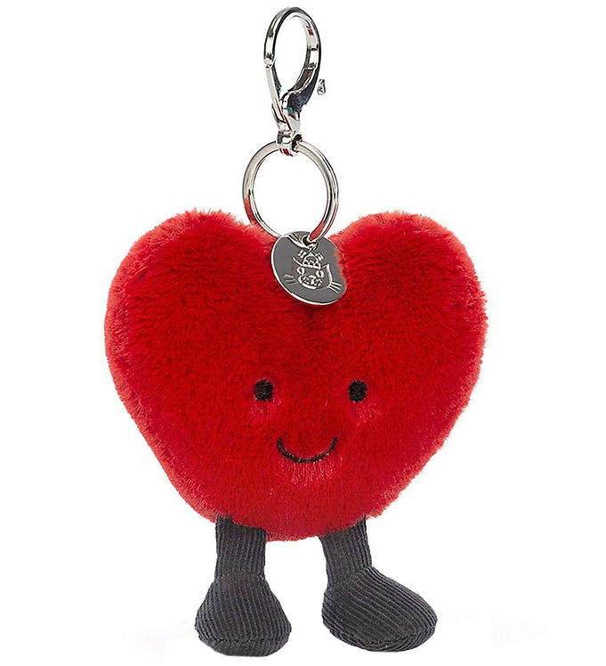 Jellycat Nøglering - 16x9 cm - Amuseable Heart Bag Charm