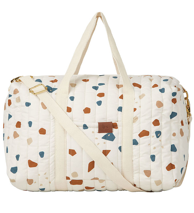 Fabelab Sportstaske Quiltet Natural Terazzo