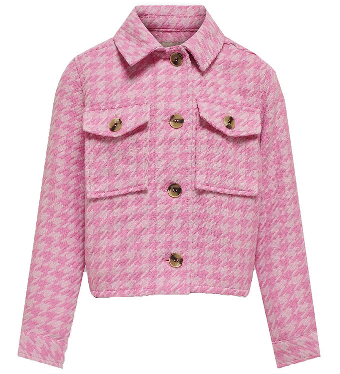 Kids Only Jakke Kogkimmie Begonia Pink Checks Pirouette