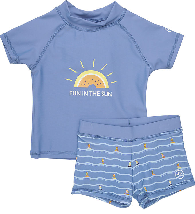 10: Baby T-shirt sæt ss - Coronet Blue - 80