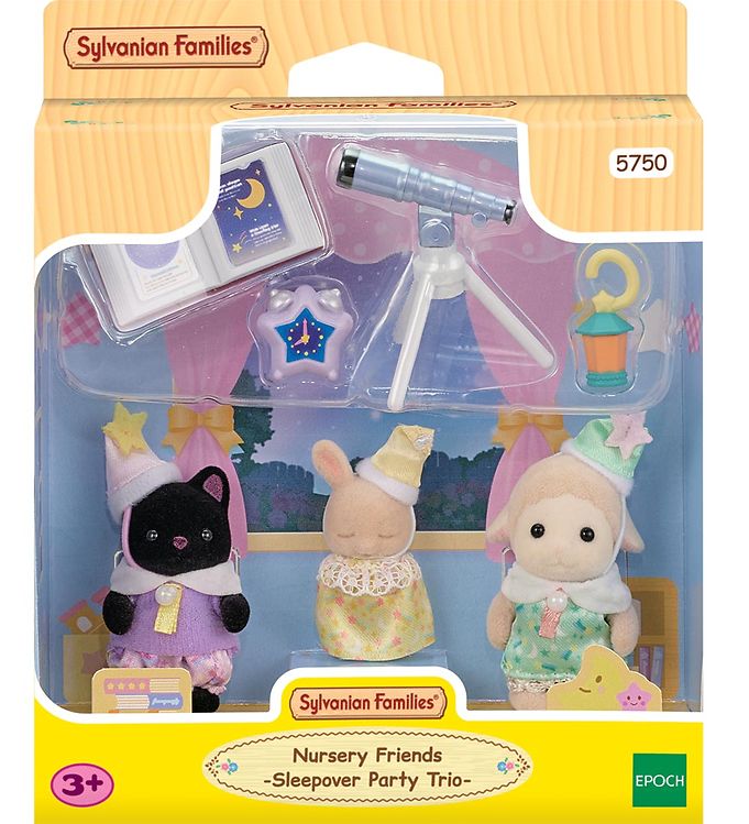 Sylvanian Families - Nursery Friends Sleepover Party Trio 57 unisex