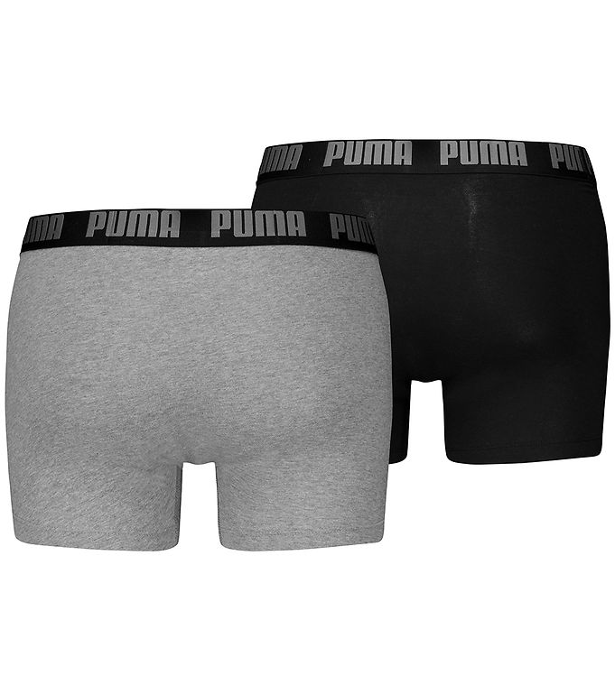 Puma Boxershorts - 2-pak Grey Melange/Black male