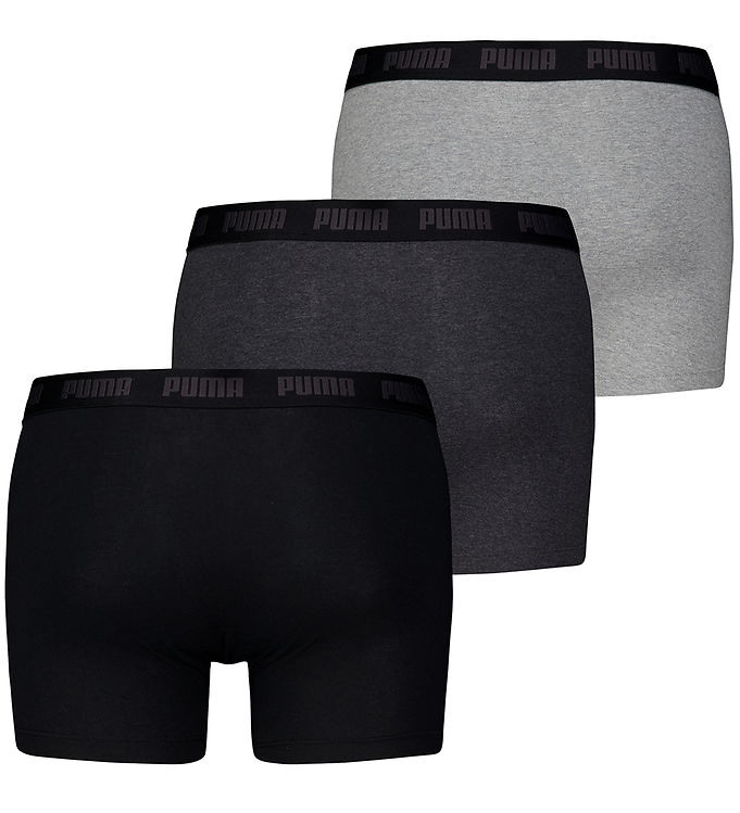 Puma Boxershorts - 3-pak Black/Grey male