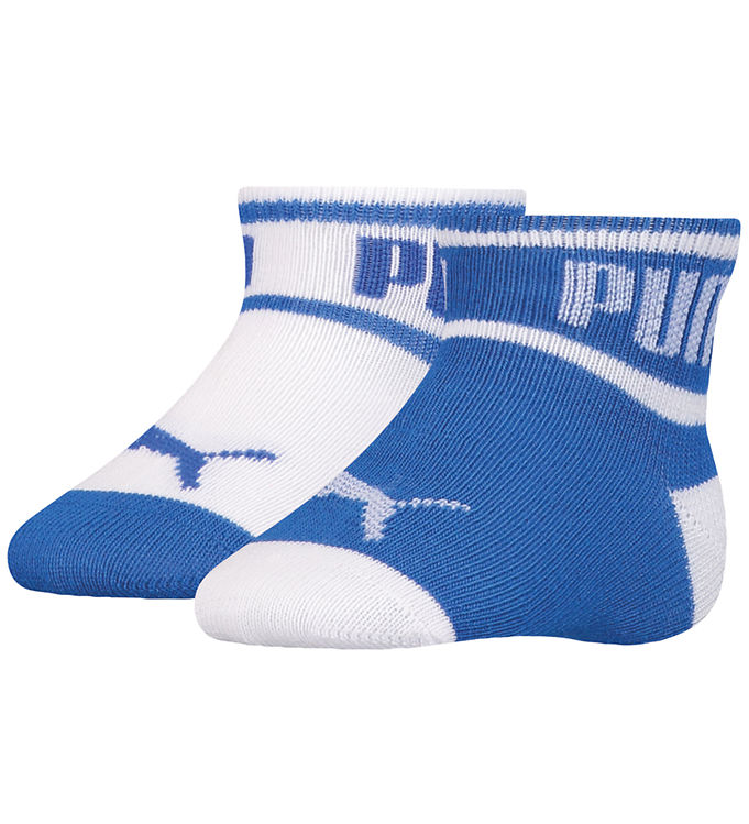 Puma Strømper - 2-pak - Wording - White/Blue