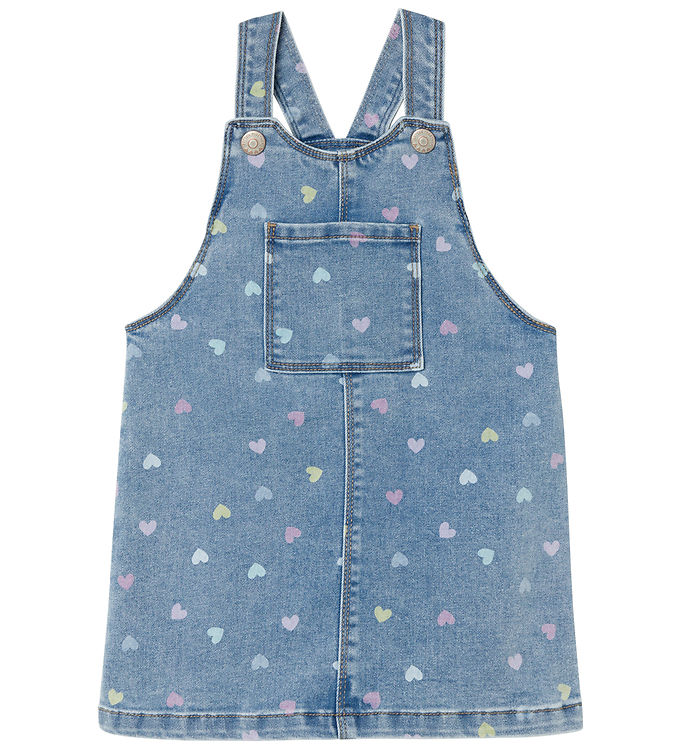 Billede af Name It Kjole - Short - NmfRosa - Medium Blue Denim/Hearts