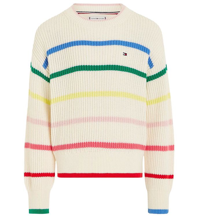 Tommy Hilfiger Strikbluse i Calico Multi til kvinder