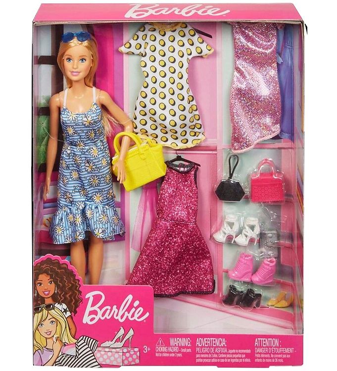 Billede af Barbie Dukkesæt - 30 cm - Barbie Doll & Party Fashions