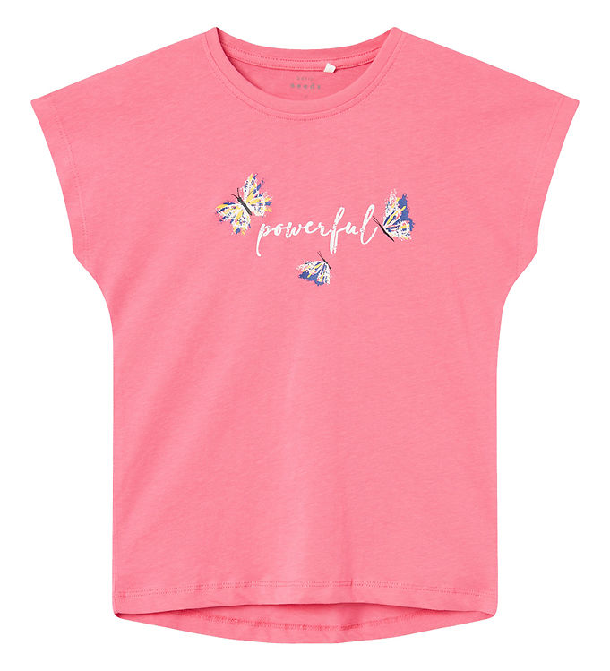 Name It T-shirt - NkfVigea - Camellia Rose/Powerful