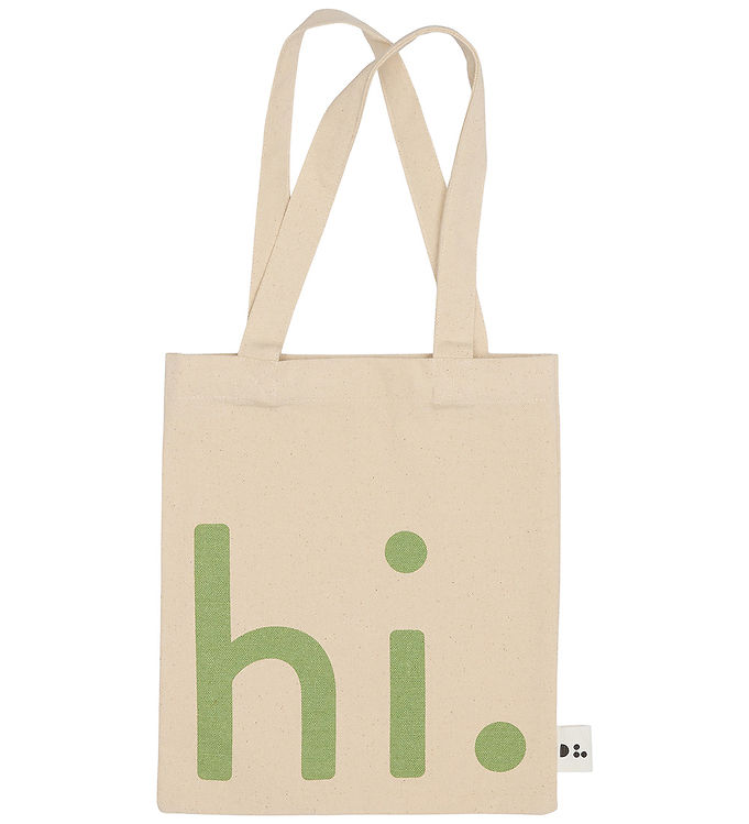 13: Design Letters Shopper - Hi - Natural/Green