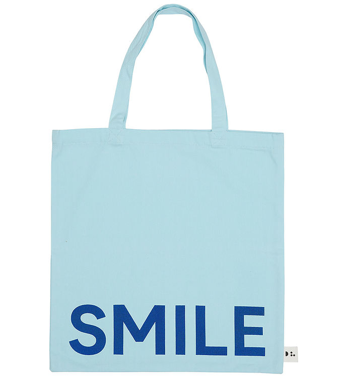 Billede af Design Letters Shopper - Smile - Ice Blue