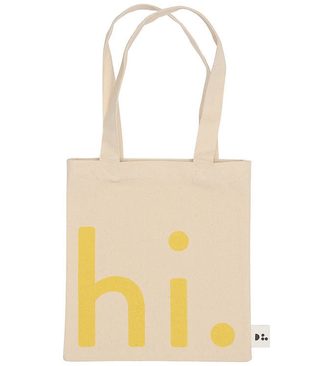 Billede af Design Letters Shopper - Lille - Hi - Natur/Gul