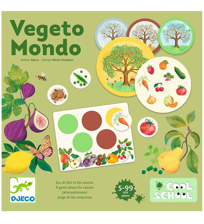 7: Djeco Billedlotteri - Cool School - Vegeto Mondo