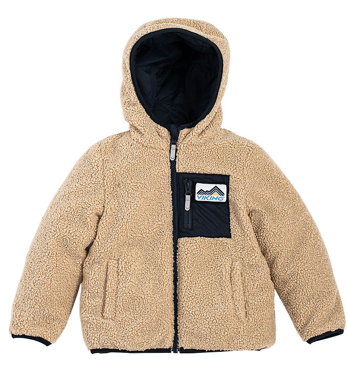 Viking Fleecejakke Vendbar Playtime Navy/beige